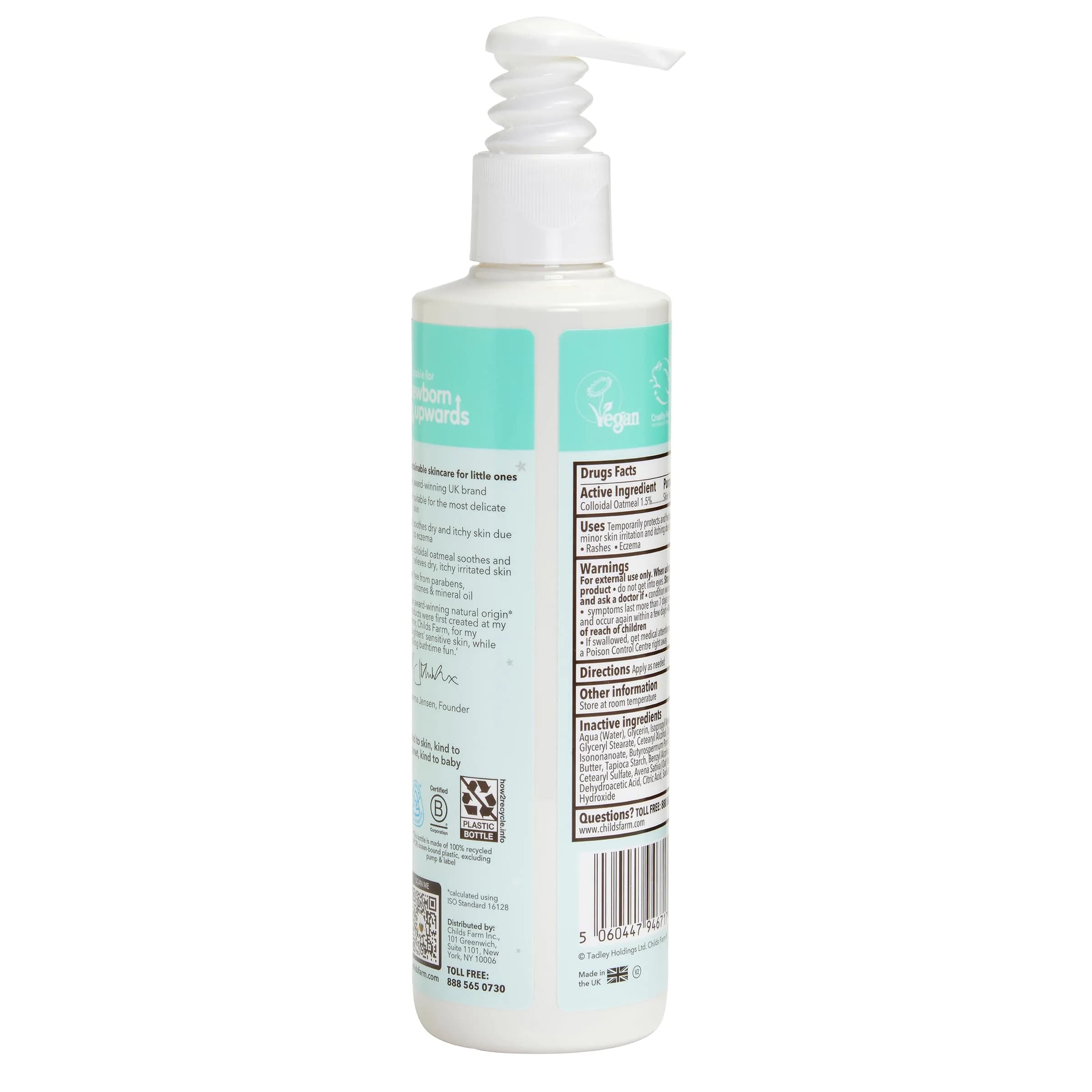 Childs Farm Baby Lotion for Sensitive Skin and Eczema 248ml (8.4 Fl Oz) | Pediatrician & Dermatologist Tested - view 2