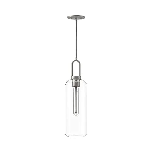 Alora Mood Kuzco Soji 1-Light Pendant Matte Black Smoked | Modern Ceiling Light with Glass Finish thumbnail 5
