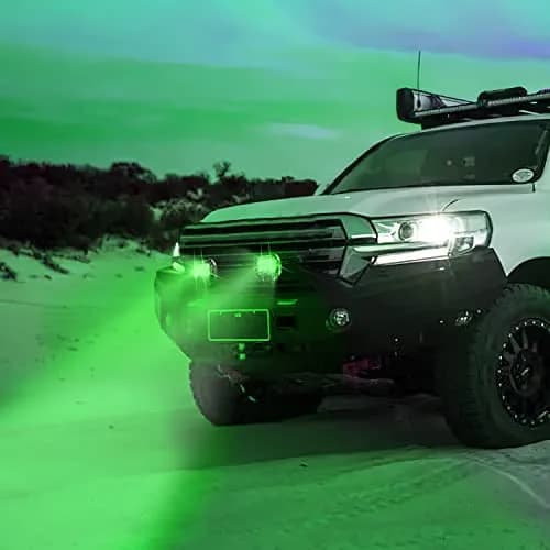 Nilight 4 inch Led Light Pod Green Spot Driving Fog Lights 2PCS | 18W Off Road Fishing Hunting Emergency thumbnail 8