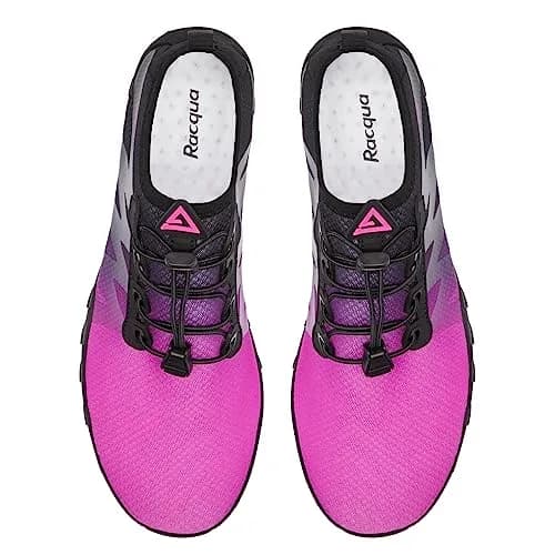 Racqua Women & Men Water Shoes | Quick Dry, Lightweight, Non-Slip, Stylish Gradient Design (Size 6 Women/5 Men) thumbnail 4