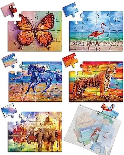 Qyeahkj Dementia Alzheimer’s Large Jigsaw Puzzles 15x24cm | Cognitive Memory Activity for Seniors thumbnail 1