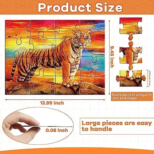 Qyeahkj Dementia Alzheimer’s Large Jigsaw Puzzles 15x24cm | Cognitive Memory Activity for Seniors thumbnail 2