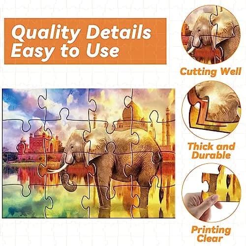 Qyeahkj Dementia Alzheimer’s Large Jigsaw Puzzles 15x24cm | Cognitive Memory Activity for Seniors thumbnail 3