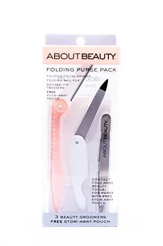 Kai Beauty About Beauty Folding Purse Pack 3 | Women's Grooming Set with Japanese Steel thumbnail 1