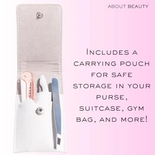 Kai Beauty About Beauty Folding Purse Pack 3 | Women's Grooming Set with Japanese Steel thumbnail 6