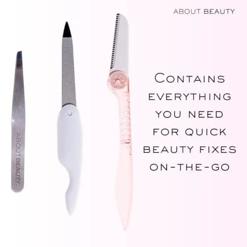 Kai Beauty About Beauty Folding Purse Pack 3 | Women's Grooming Set with Japanese Steel thumbnail 2