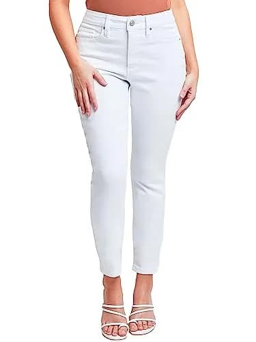 Royalty For Me Women's Vintage Dream High Rise Skinny Jeans, White | Retro Fit with Stretch Comfort thumbnail 1