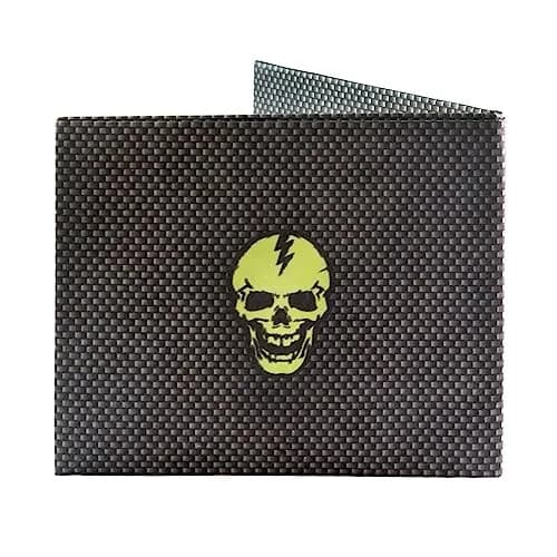 SUPERVEK Memento Mori Skull Bifold Wallet - Vegan HDPE Paper Wallet 8.5cm (3.35in) | RFID Blocking thumbnail 4