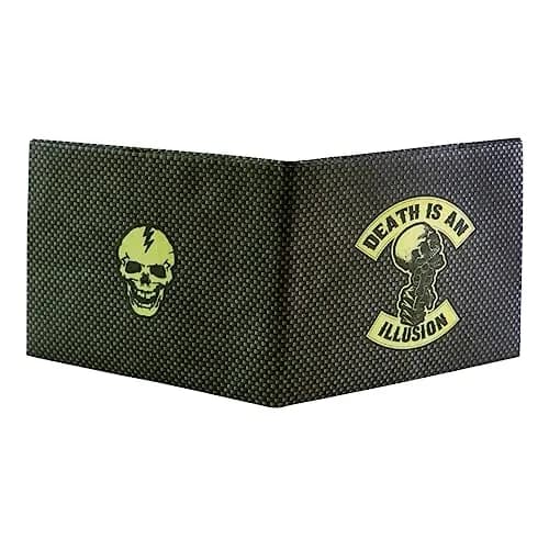 SUPERVEK Memento Mori Skull Bifold Wallet - Vegan HDPE Paper Wallet 8.5cm (3.35in) | RFID Blocking thumbnail 5