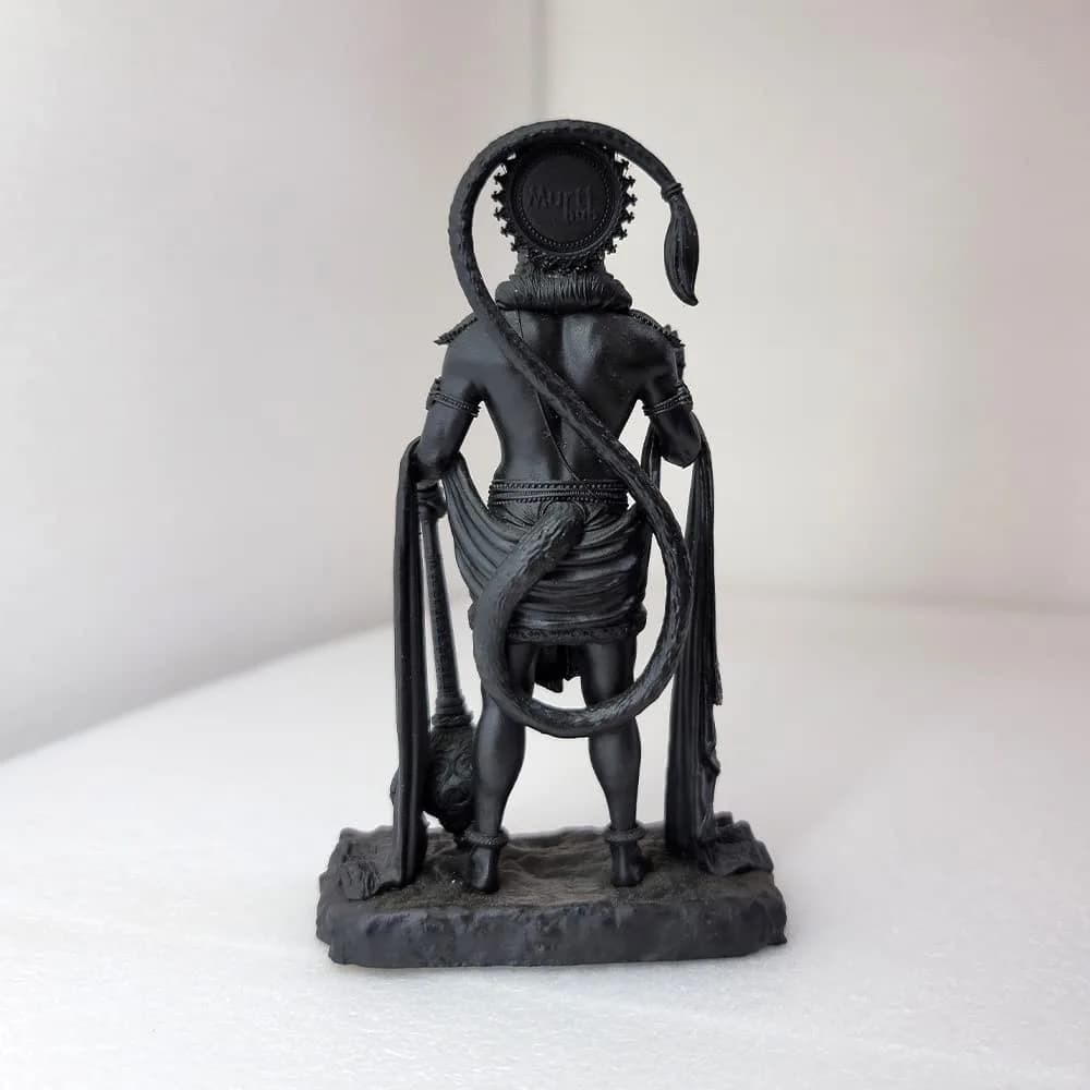 Murti hub Hanuman Figurine 12cm (4.72in) | Lord King of Sarangpur Idol for Car Dashboard, Temple, Office - view 2