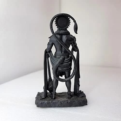 Murti hub Hanuman Figurine 12cm (4.72in) | Lord King of Sarangpur Idol for Car Dashboard, Temple, Office thumbnail 2