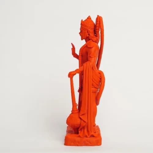 Murti hub Hanuman Figurine 12cm (4.72in) | Lord King of Sarangpur Statue for Car Dashboard & Home Decor thumbnail 4