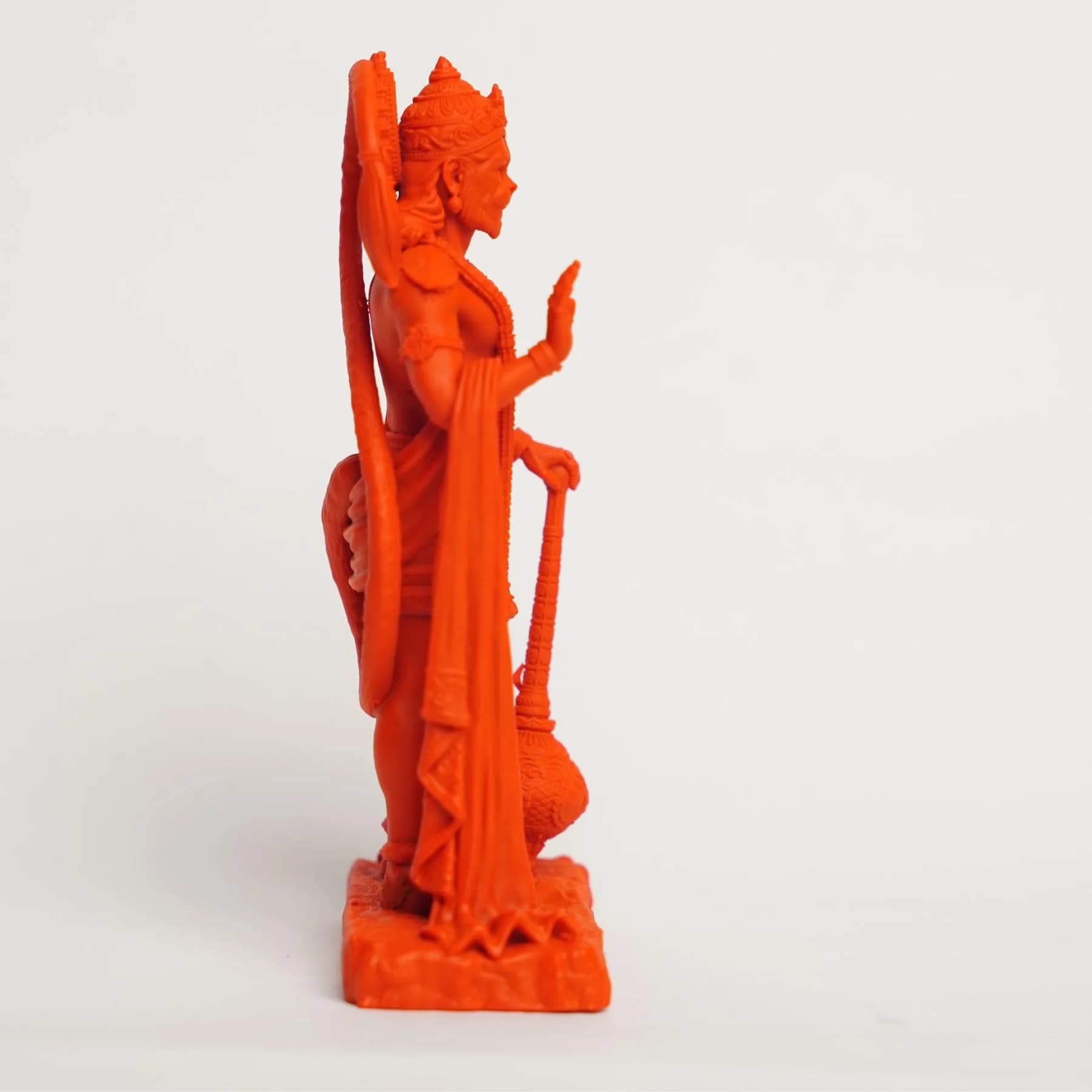 Murti hub Hanuman Figurine 12cm (4.72in) | Lord King of Sarangpur Statue for Car Dashboard & Home Decor - view 5