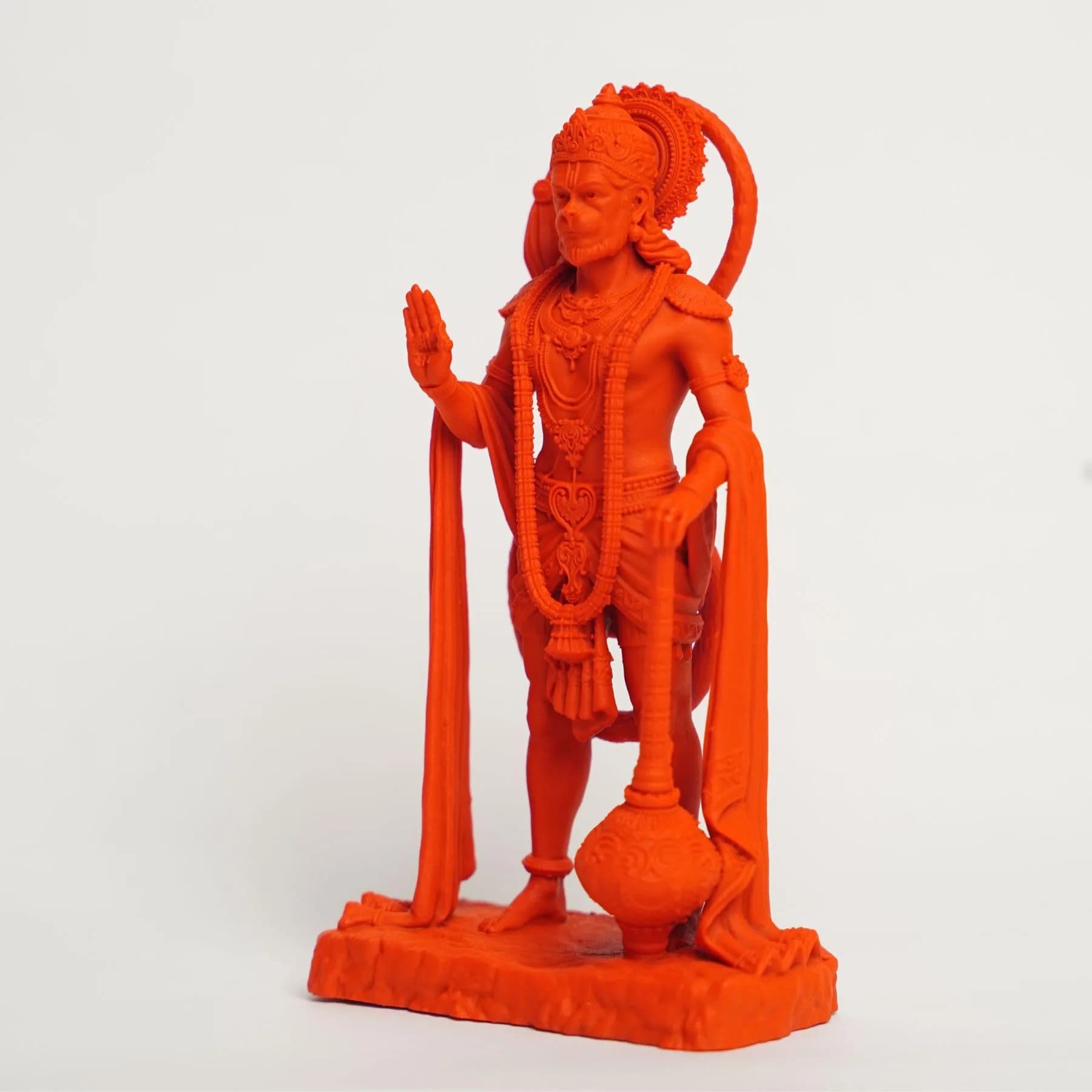 Murti hub Hanuman Figurine 12cm (4.72in) | Lord King of Sarangpur Statue for Car Dashboard & Home Decor - view 2