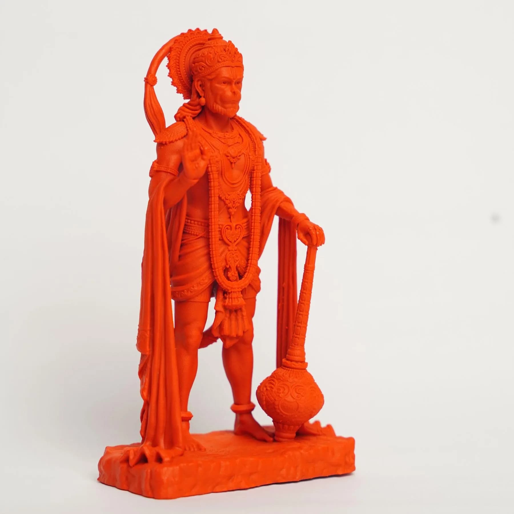 Murti hub Hanuman Figurine 12cm (4.72in) | Lord King of Sarangpur Statue for Car Dashboard & Home Decor - view 3