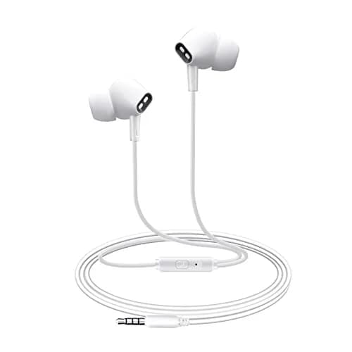 Aylaa Wired Earbuds Headphones for School with Microphone Noise Isolating Stereo Bass in-Ear Earphones – for Smartphones, Tablets, Schools, Ipads, Multiuse - 3.5mm Plug in Audio Jack - White thumbnail 6