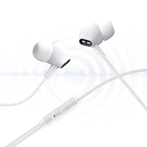 Aylaa Wired Earbuds Headphones for School with Microphone Noise Isolating Stereo Bass in-Ear Earphones – for Smartphones, Tablets, Schools, Ipads, Multiuse - 3.5mm Plug in Audio Jack - White thumbnail 7