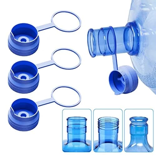 Ajedrmy 3 & 5 Gallon Water Jug Cap Reusable | Food Grade Silicone Leak-Free Lid (3PCS) thumbnail 1