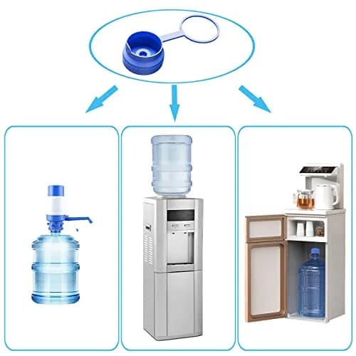 Ajedrmy 3 & 5 Gallon Water Jug Cap Reusable | Food Grade Silicone Leak-Free Lid (3PCS) thumbnail 4