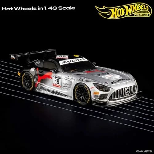 Hot Wheels Real Riders Mercedes-AMG GT3 Die Cast Car 1:43 Scale HMD44 | Premium Collectible for Adults thumbnail 5