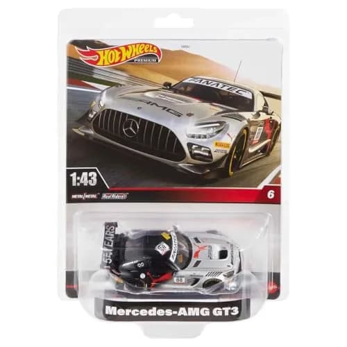 Hot Wheels Real Riders Mercedes-AMG GT3 Die Cast Car 1:43 Scale HMD44 | Premium Collectible for Adults thumbnail 6