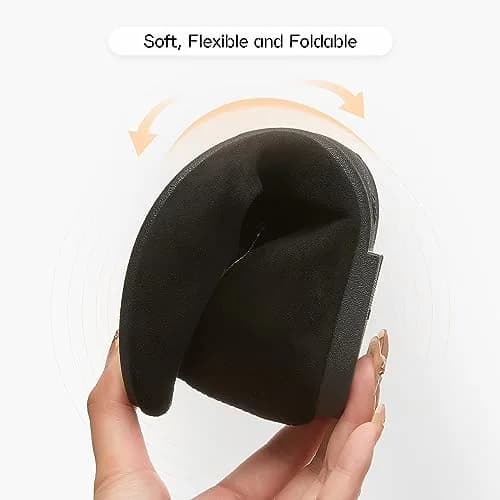 Shupua Flats for Women Round Toe Black Ballet Flats Work Shoes Size 9 | Foldable, Comfortable, Anti-slip thumbnail 4