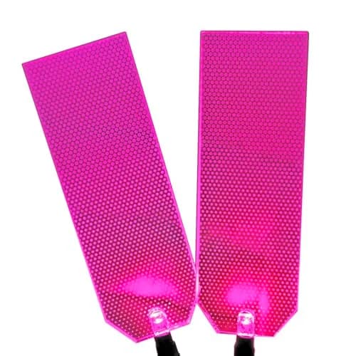 mlnyitus Triangle Acrylic LED Light Decorations Helmet Lights | Superhero Cosplay DIY Kit Pink thumbnail 1