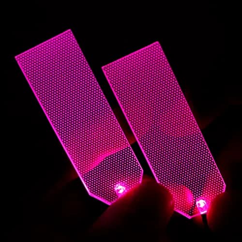 mlnyitus Triangle Acrylic LED Light Decorations Helmet Lights | Superhero Cosplay DIY Kit Pink thumbnail 2