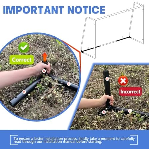 Hotjump Soccer Goals for Backyard 6x4 ft Weatherproof Kids Metal Goal | Easy Setup & Safety Foam thumbnail 8