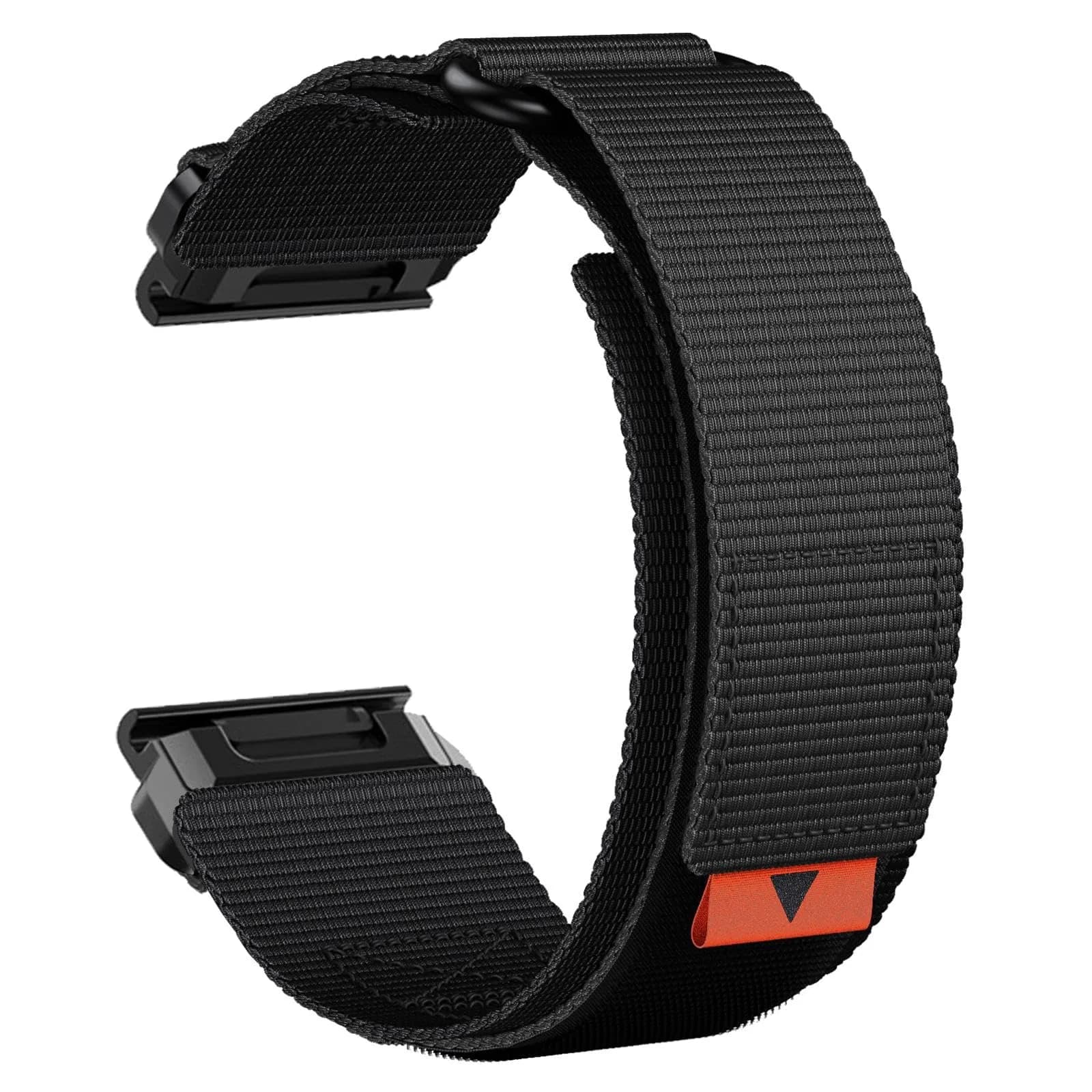 Abanen Rugged Nylon Quick Fit 22mm Watch Band for Garmin Fenix 8 47mm | Adjustable Ballistic Nylon Strap — Black