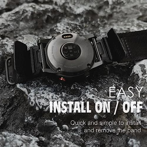 Abanen Rugged Nylon Quick Fit 22mm Watch Band for Garmin Fenix 8 47mm | Adjustable Ballistic Nylon Strap thumbnail 6