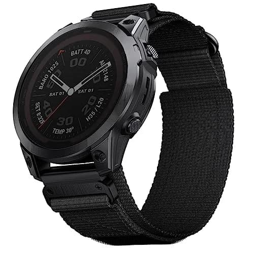 Abanen Rugged Nylon Quick Fit 22mm Watch Band for Garmin Fenix 8 47mm | Adjustable Ballistic Nylon Strap thumbnail 3