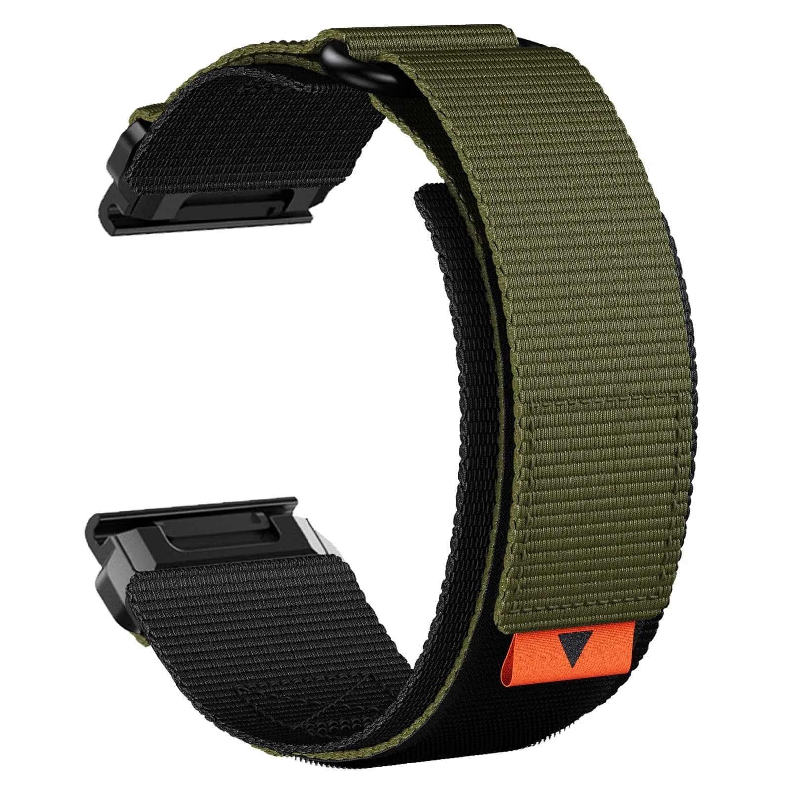 Abanen Rugged Nylon Quick Fit 22mm Watch Band for Garmin Fenix 8 47mm | Adjustable Ballistic Nylon Strap — Green