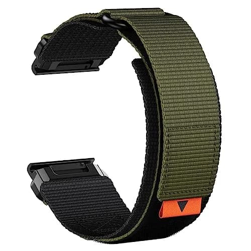 Abanen Rugged Nylon Quick Fit 22mm Watch Bands for Garmin Fenix 8 47mm / Fenix 7/6/5 / epix Pro 47mm | Adjustable Ballistic Nylon Strap thumbnail 1