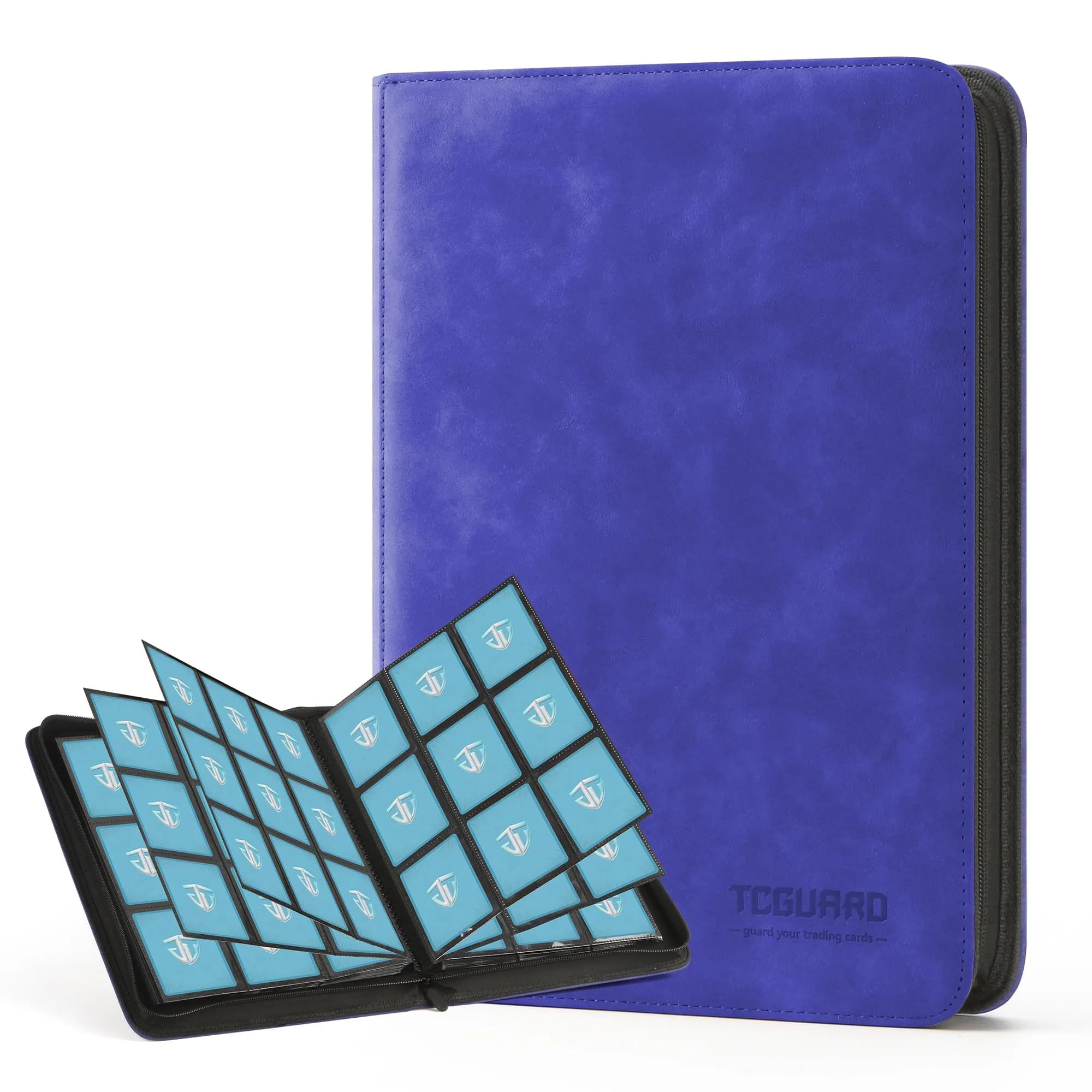 TCGUARD Trading Card Binder 540 Card Capacity | Secure, Waterproof & Shockproof (13.8 in x 10.4 in) — Blue 9