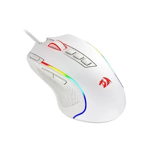 Redragon M612 Predator RGB Wired Gaming Mouse 8000 DPI (White) | 11 Programmable Buttons thumbnail 1