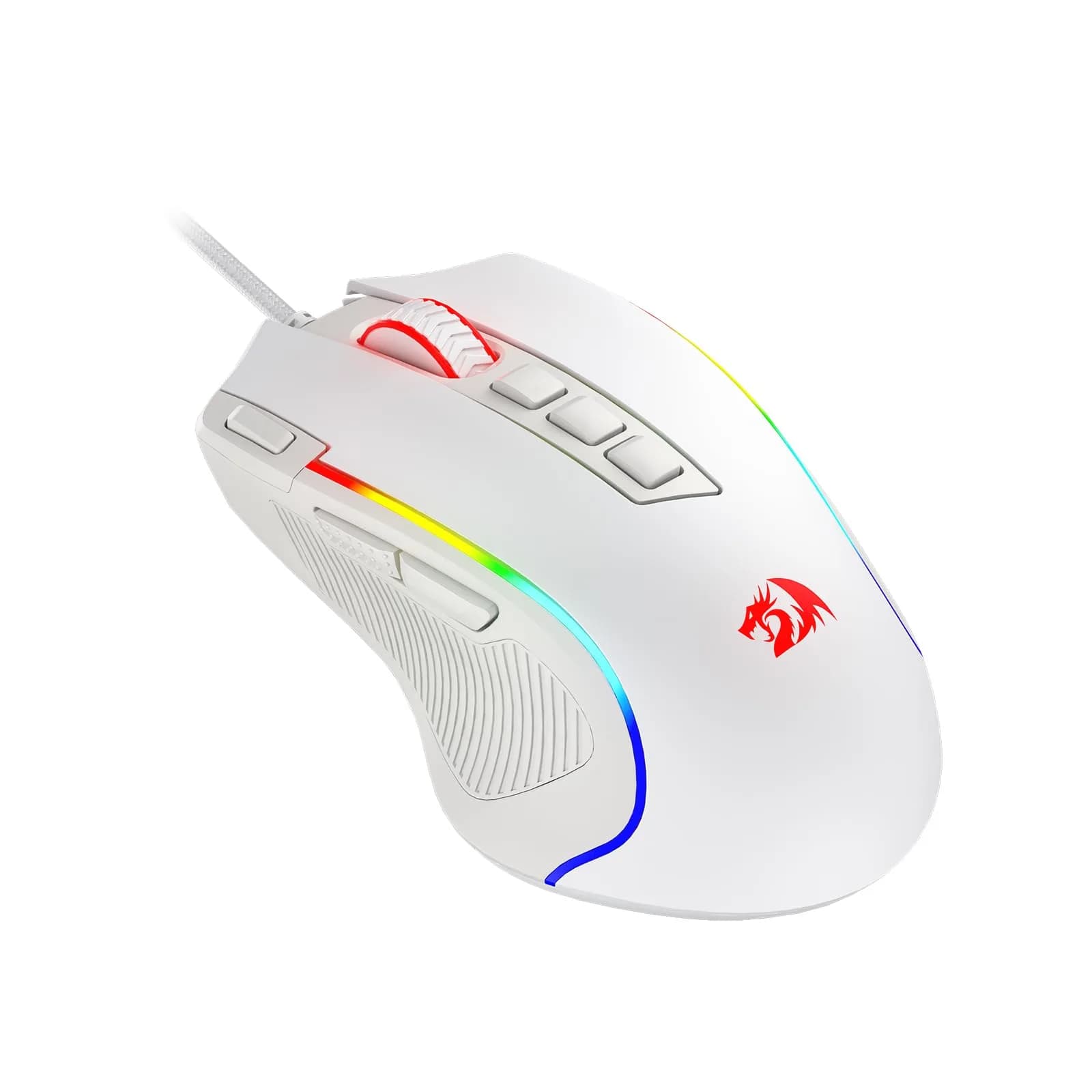 Redragon M612 Predator RGB Wired Gaming Mouse 8000 DPI (White) | 11 Programmable Buttons