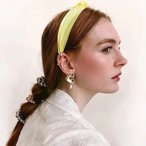 VELSCRUN Wide Boho Knot Turban Headbands 3cm (1.2 inches) | Pack of 5 Assorted Colors thumbnail 5