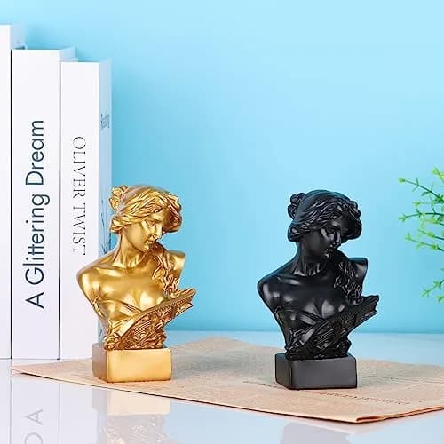 LCCCK Gold Aphrodite Statue Sculpture 15.24cm (6") | Greek Mythology Bust for Room Decor thumbnail 6