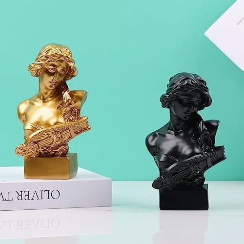 LCCCK Gold Aphrodite Statue Sculpture 15.24cm (6") | Greek Mythology Bust for Room Decor thumbnail 7
