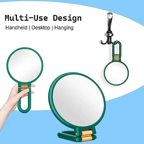 Sifolo 30x Magnifying Handheld Mirror 15.6cm (6.14in) with Stand & Handle | Dual-Sided Makeup & Travel Mirror thumbnail 3