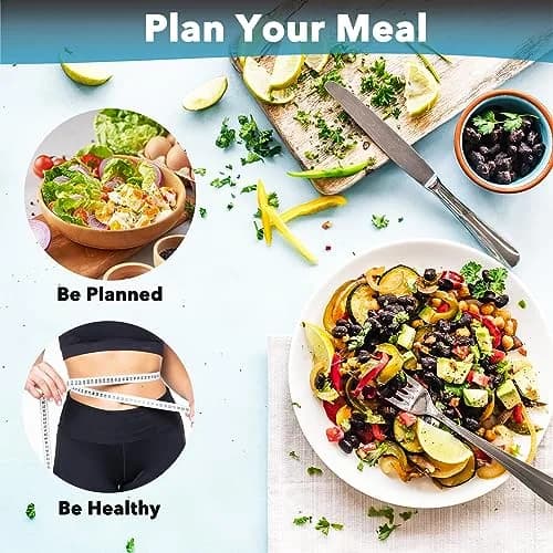 Neatsure Acrylic Magnetic Meal Planner & Menu Board 12"x9" | Clear Refrigerator Weekly Dry Erase Calendar with 8 Markers thumbnail 5