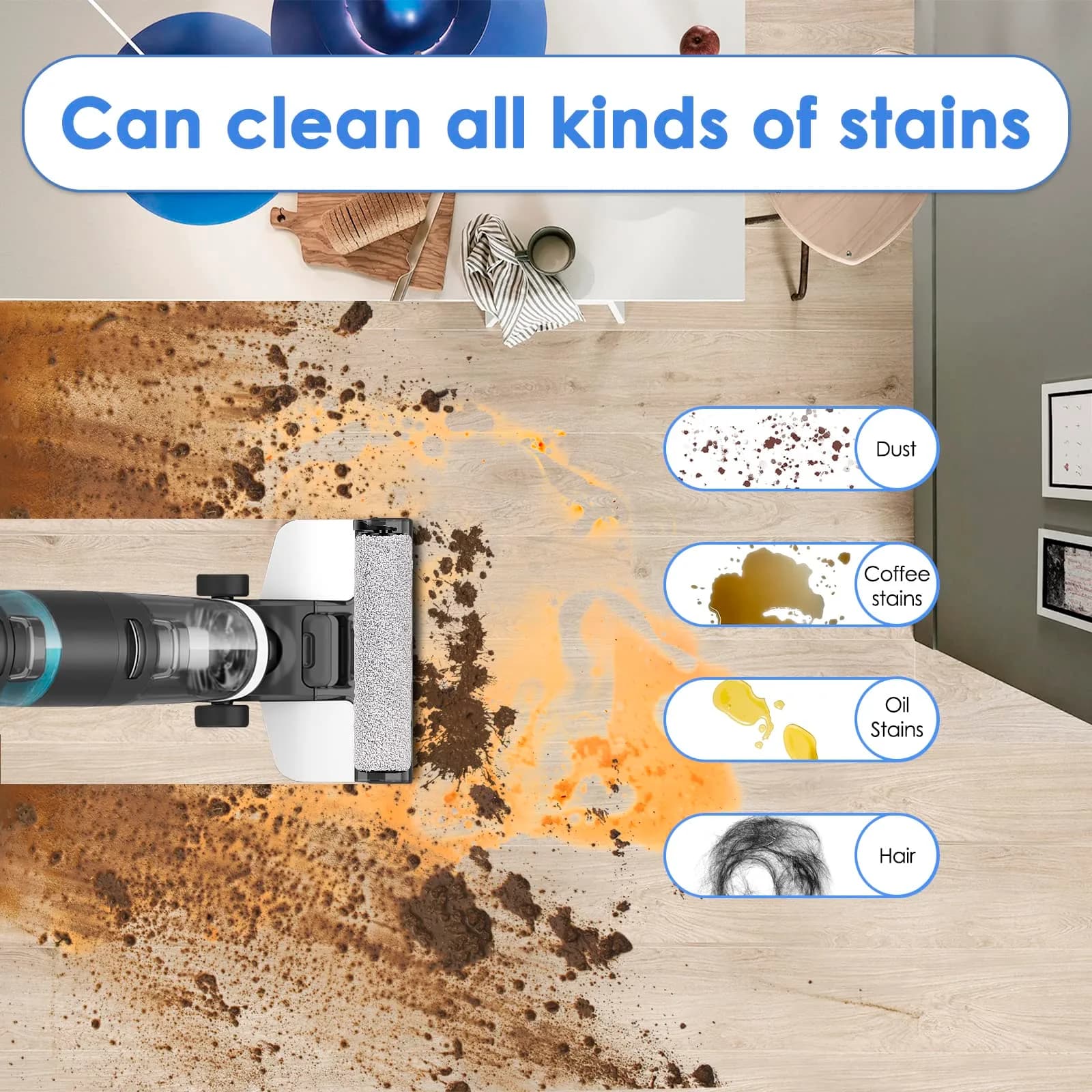 MIBUMIKI 4-Piece Roller Brush Set for Tineco iFloor 3/Floor One S3/iFloor 2 - view 2
