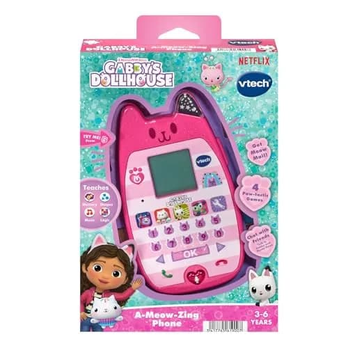 VTech Gabby's Dollhouse A-Meow-Zing Phone Multicolor | Pretend Phone for Ages 3+ thumbnail 7