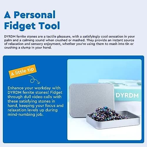 DYRDM Ferrite Putty 500+ Colorful Desk Accessory for Adults | Stress Relief & Focus thumbnail 7