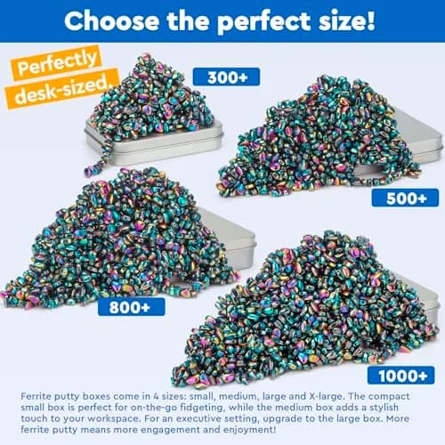 DYRDM Ferrite Putty 500+ Colorful Desk Accessory for Adults | Stress Relief & Focus thumbnail 8