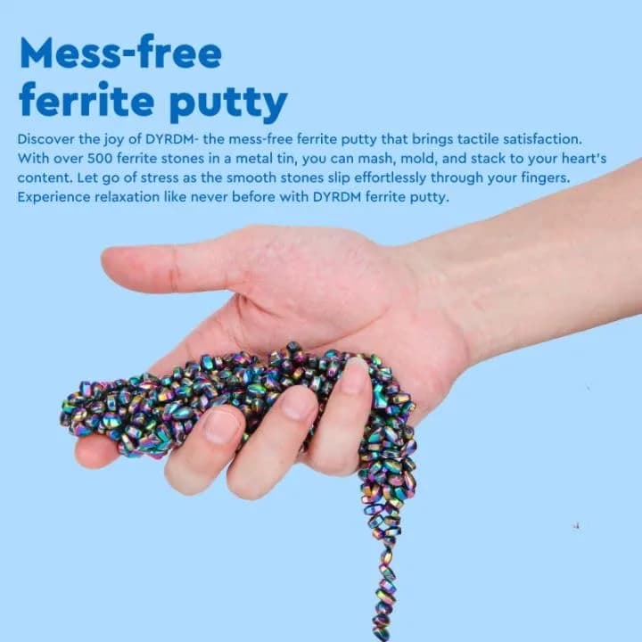 DYRDM Ferrite Putty 500+ Colorful Desk Accessory for Adults | Stress Relief & Focus thumbnail 10