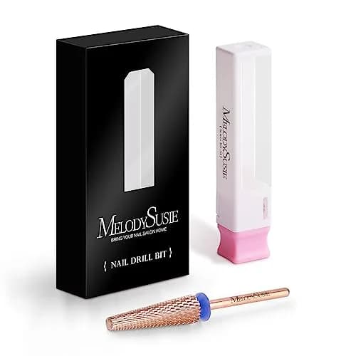 MelodySusie Super Long 5 in 1 Nail Drill Bits, Medium Grit, Rose Gold | Professional Carbide Tungsten for Manicure Pedicure thumbnail 6