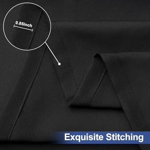 homing Rectangle Table Cloth Cover 6 Foot Black | Water-Resistant, Elastic Fit for 6ft Tables thumbnail 9