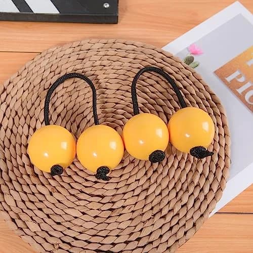 MGTECH 2 Pack Asalato Kashaka Shaker Balls | Traditional African Rhythm Instrument, Yellow thumbnail 4